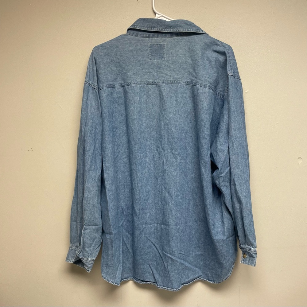 Vintage 90’s Quizz Women Noah’s Arc Embroidered Denim Shirt - Picture 6 of 8